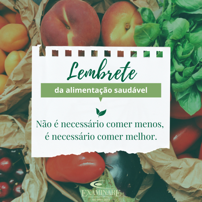 ALIMENTAÇÃO SAUDÁVEL